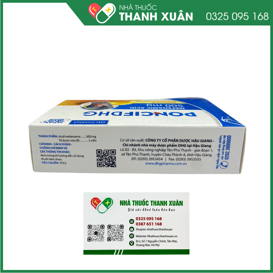 Poncif DHG điều trị viêm khớp, đau răng, đau bụng kinh